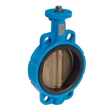 Butterfly valve Type: 6720 Ductile cast iron/Aluminum bronze Centric Bare stem Wafer type